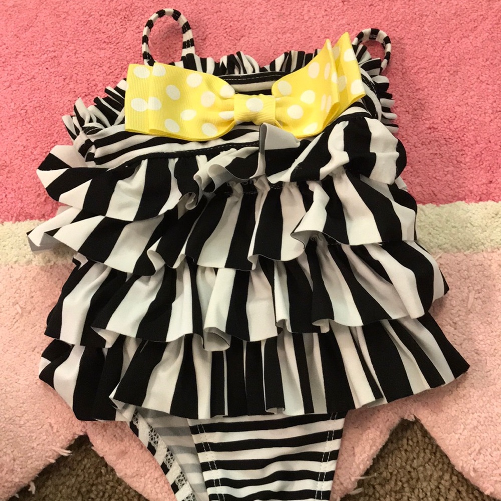 Mud pie baby bathing suite.